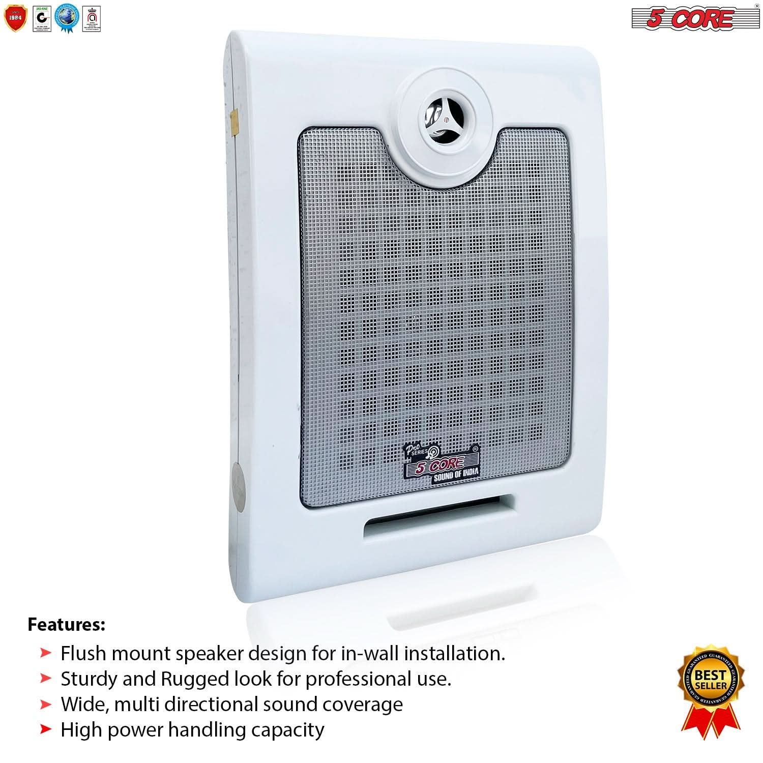 5Core Outdoor Wall Speakers High Performance Ceiling Mount Speaker 50W RMS, 4Ohms-3